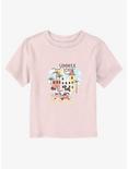 Disney Mickey Mouse & Minnie Mouse Summer Lovin' Toddler T-Shirt, LIGHT PINK, hi-res