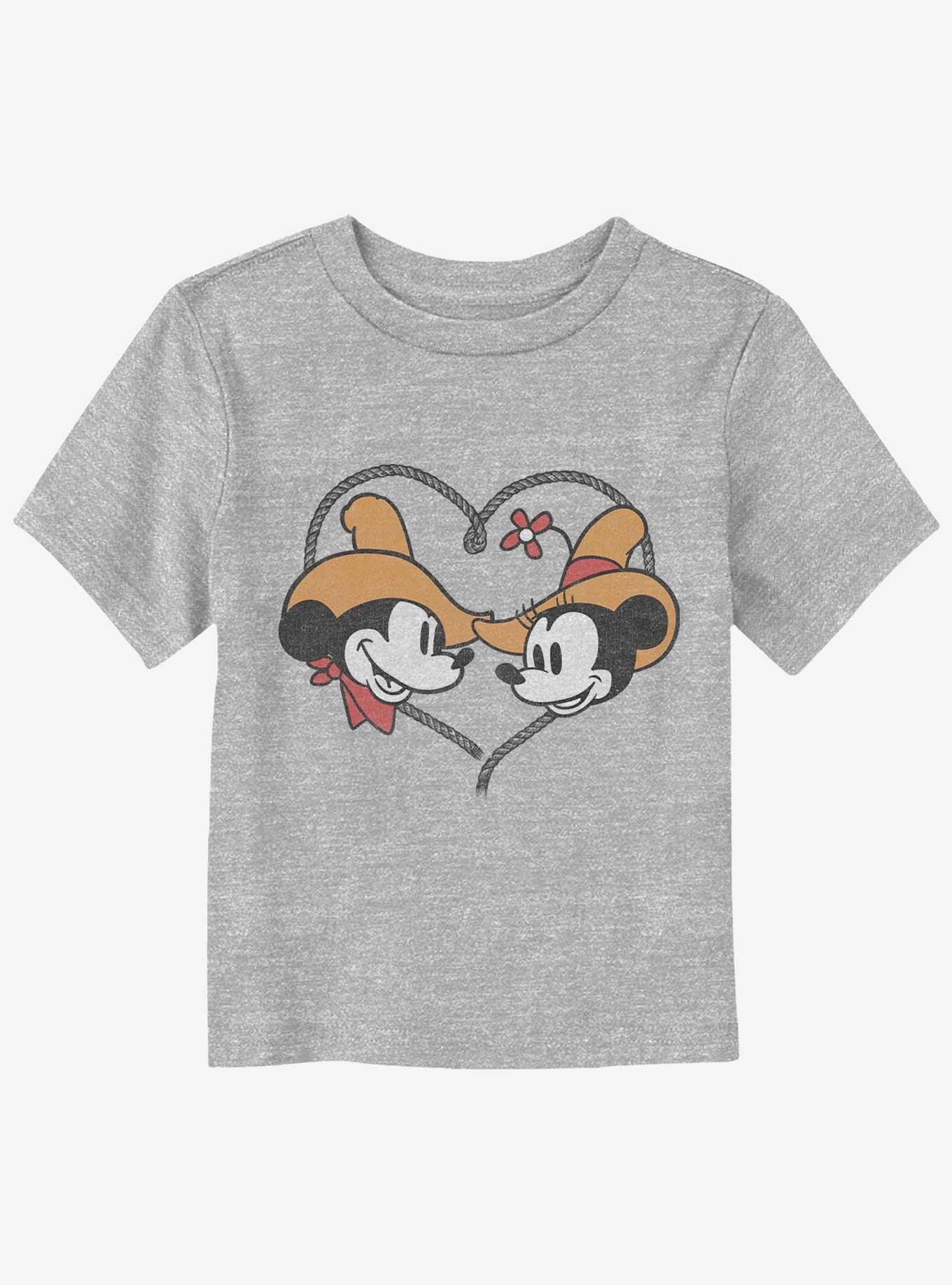 Disney Mickey Mouse & Minnie Mouse Western Sweethearts Toddler T-Shirt, ATH HTR, hi-res