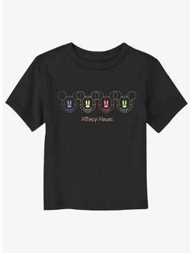 Disney Mickey Mouse Neon Faces Toddler T-Shirt, , hi-res