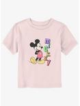 Disney Mickey Mouse Classic Name Toddler T-Shirt, LIGHT PINK, hi-res