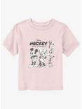 Disney Mickey Mouse & Friends Sketch Toddler T-Shirt, LIGHT PINK, hi-res