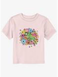Disney Tangled Floral Pascal Toddler T-Shirt, LIGHT PINK, hi-res