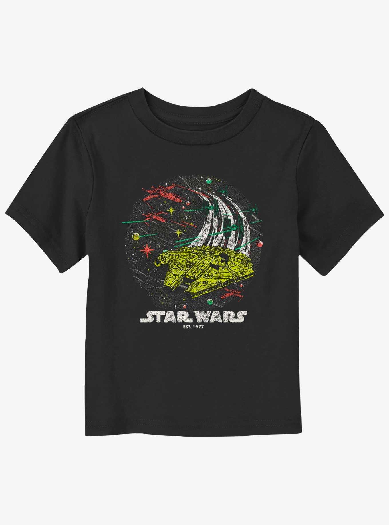 Star Wars Millennium Falcon Retro Toddler T-Shirt, , hi-res