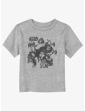Star Wars Stamped Style Characters Toddler T-Shirt, , hi-res