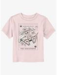 Star Wars Millennium Falcon Floral Tarot Toddler T-Shirt, LIGHT PINK, hi-res