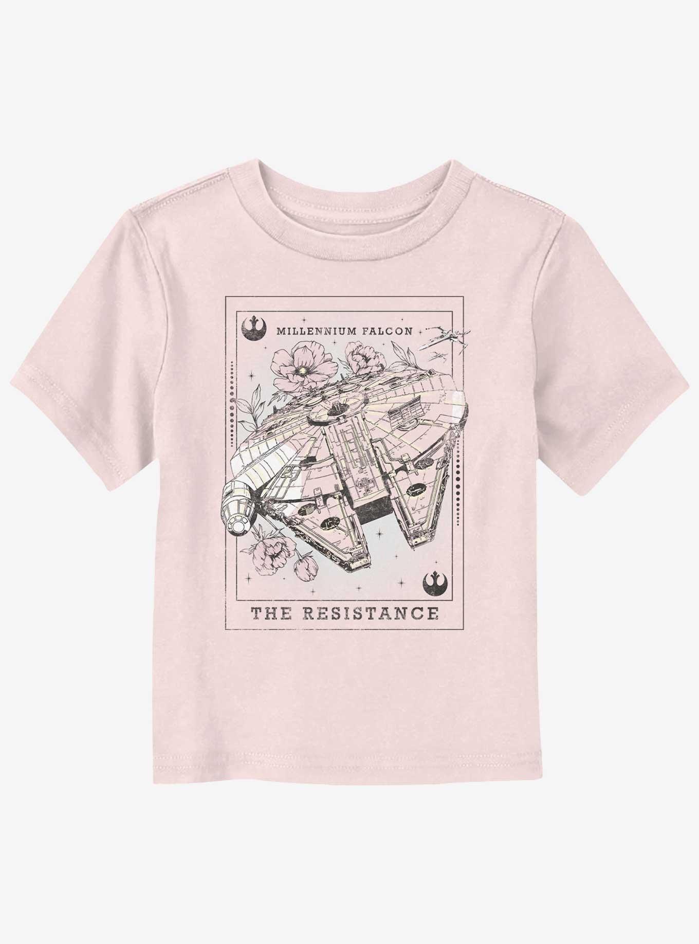 Star Wars Millennium Falcon Floral Tarot Toddler T-Shirt, , hi-res