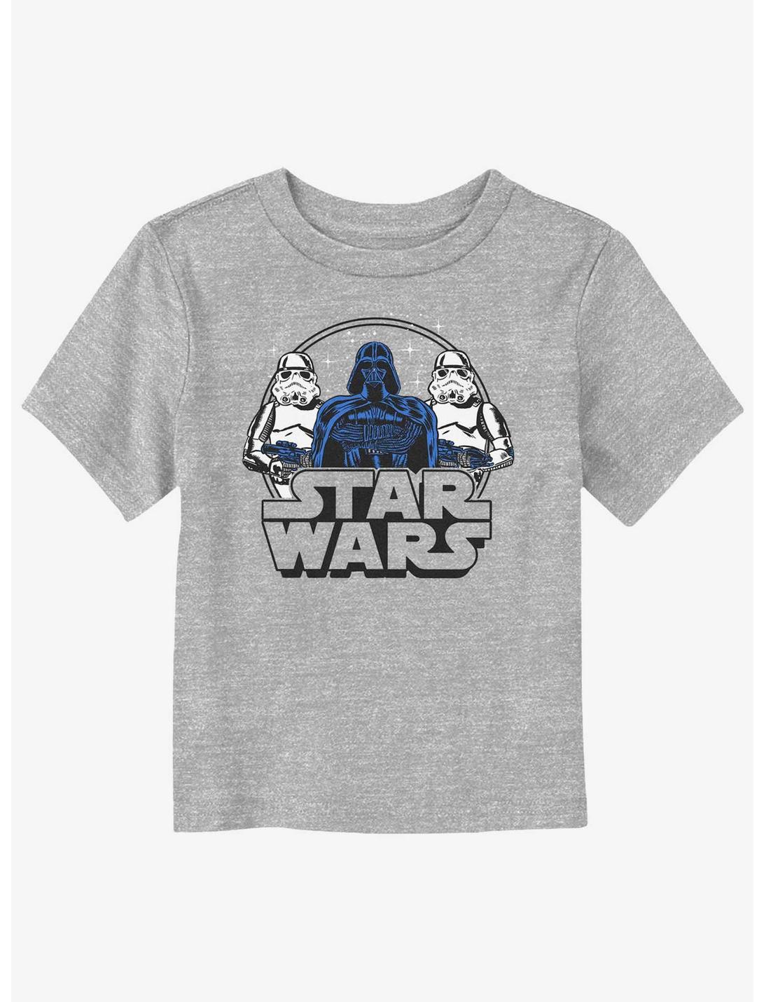 Star Wars Darth Vader & Stormtroopers Circular Icon Toddler T-Shirt, ATH HTR, hi-res