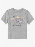 Star Wars Millennium Falcon Retro Poster Toddler T-Shirt, ATH HTR, hi-res