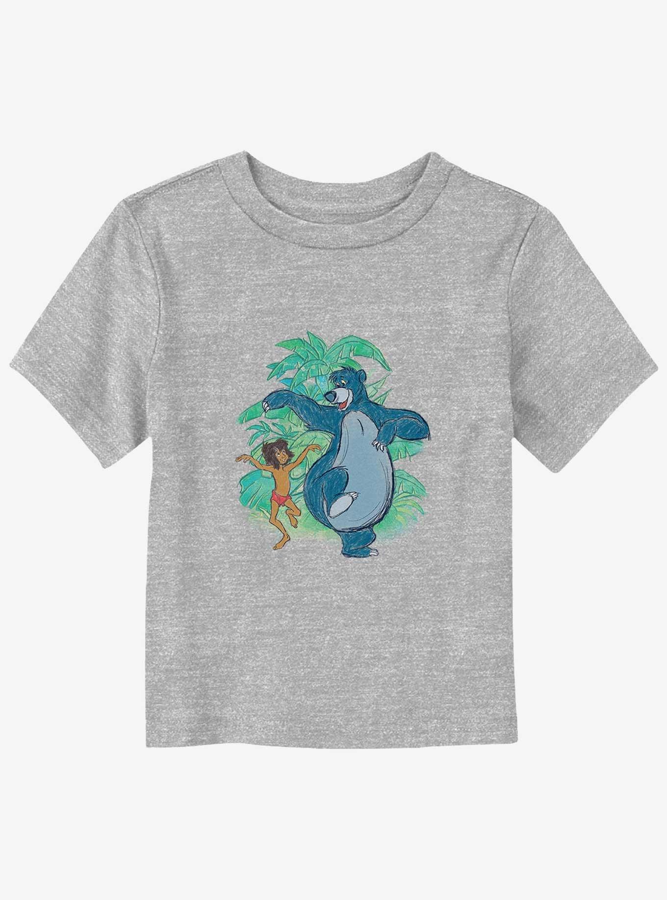 Disney The Jungle Book Dancing Characters Toddler T-Shirt - GREY 
