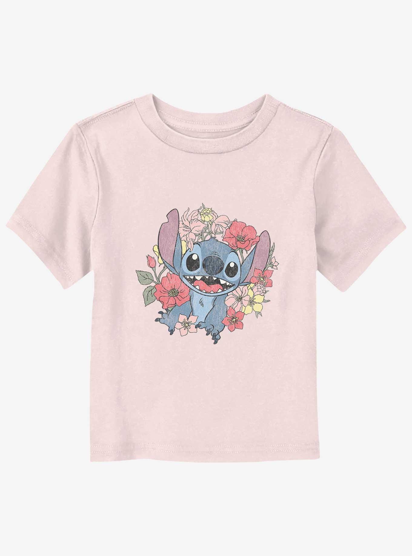 Disney Lilo & Stitch Floral Toddler T-Shirt