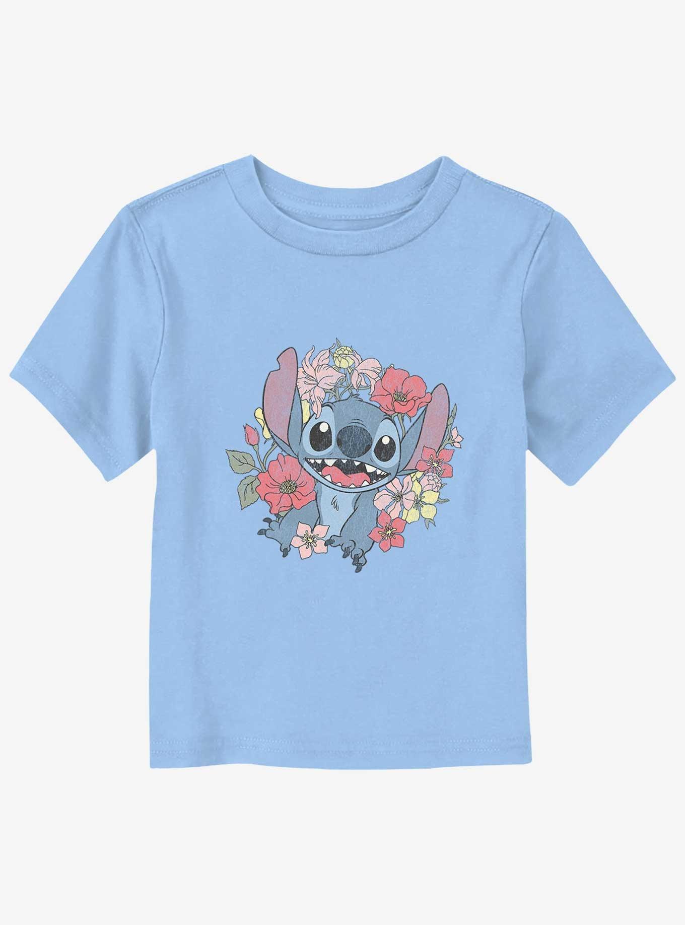 Disney Lilo & Stitch Floral Stitch Toddler T-Shirt, , hi-res