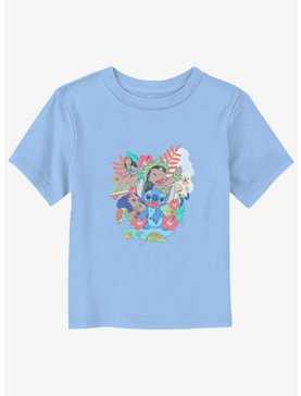 Disney Lilo & Stitch Floral Ohana Toddler T-Shirt, , hi-res