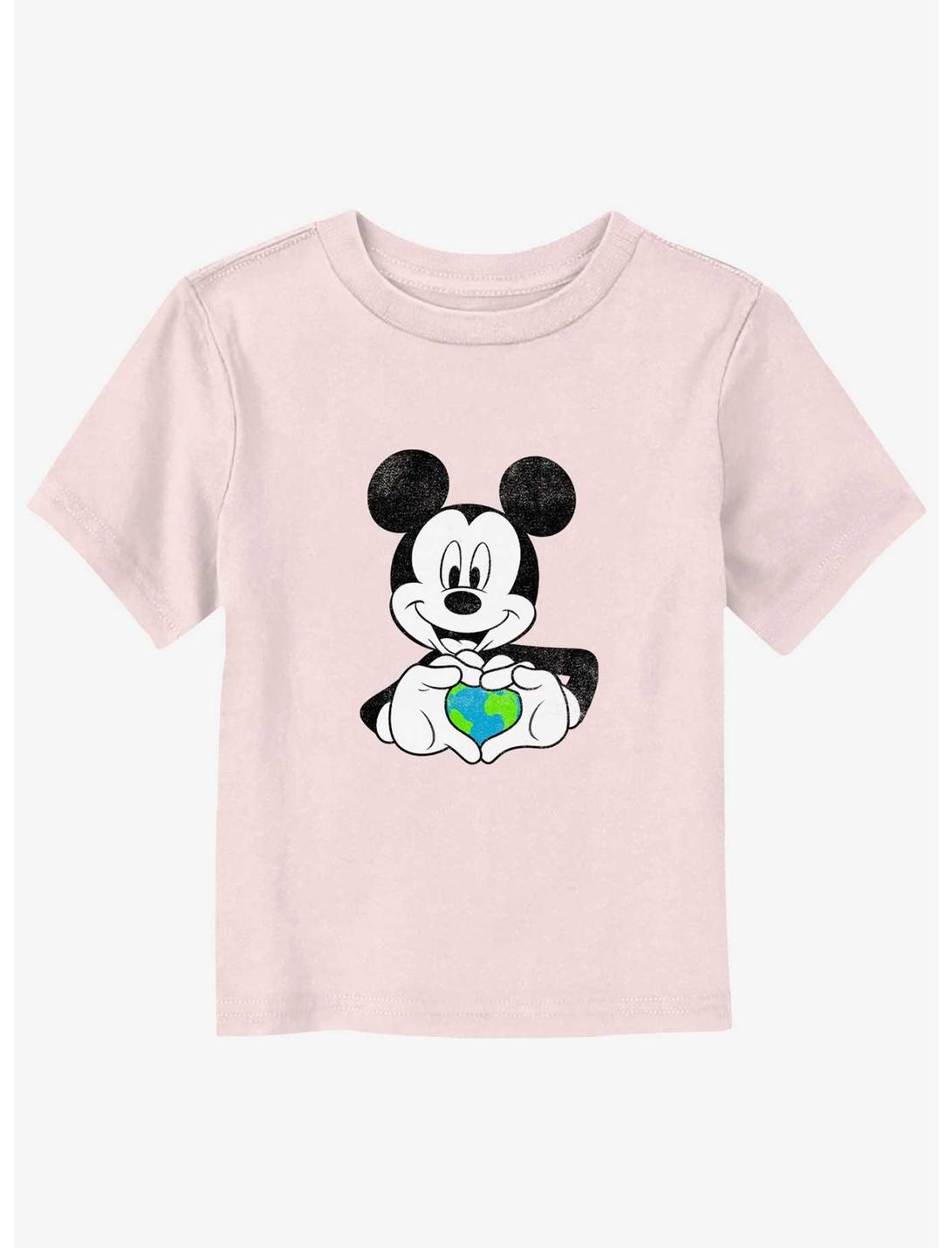 Disney Mickey Mouse Earth Heart Toddler T-Shirt, LIGHT PINK, hi-res