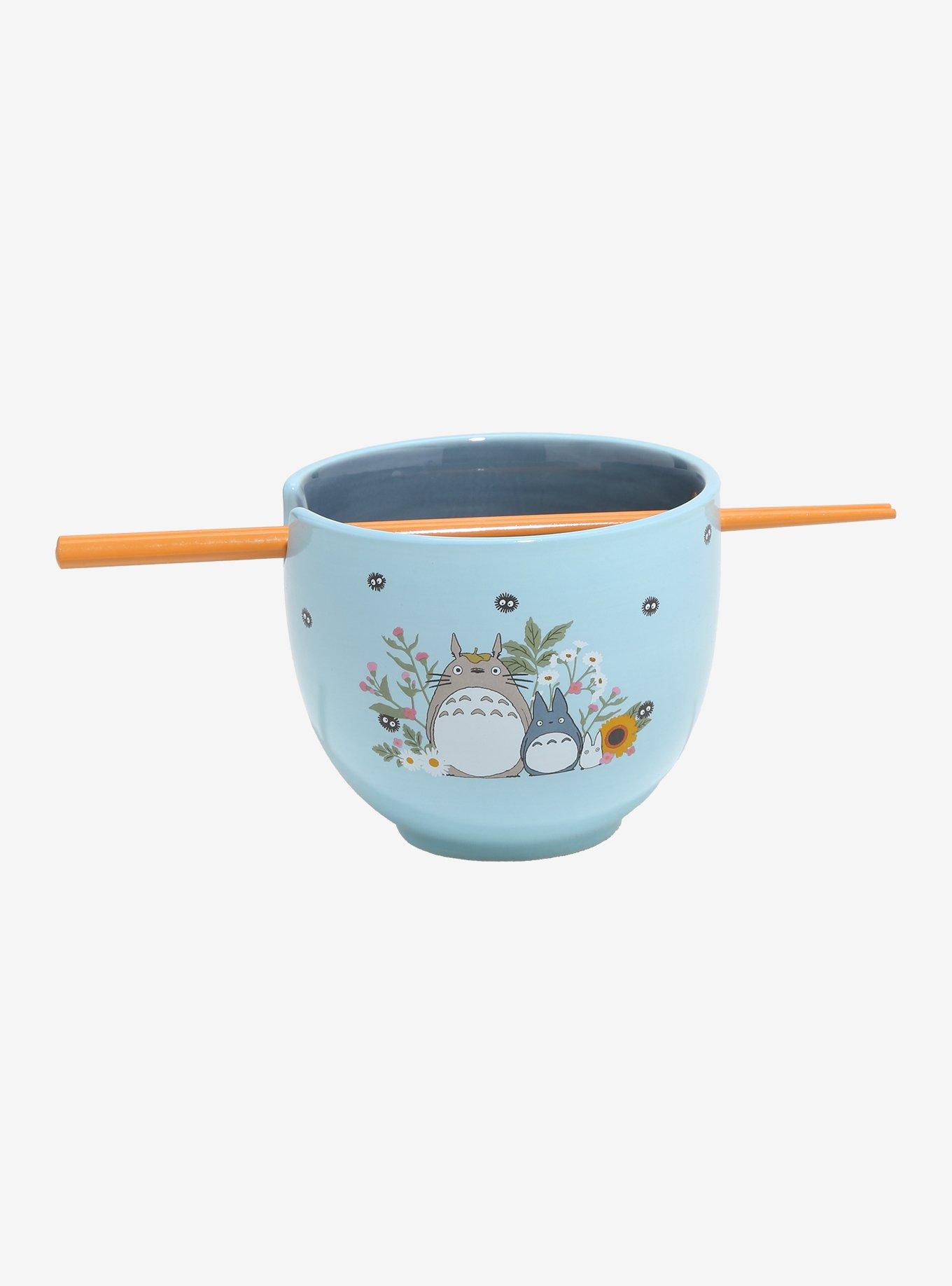 Studio Ghibli My Neighbor Totoro Floral Totoros Ramen Bowl with Chopsticks - BoxLunch Exclusive, , hi-res