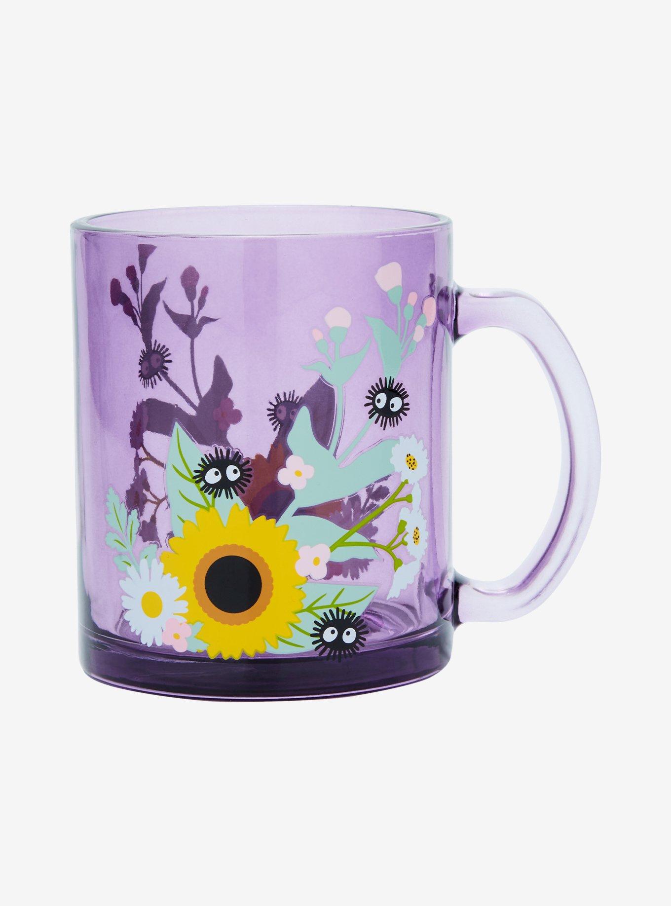 Studio Ghibli Spirited Away Floral Soot Sprite Glass Mug - BoxLunch Exclusive, , hi-res