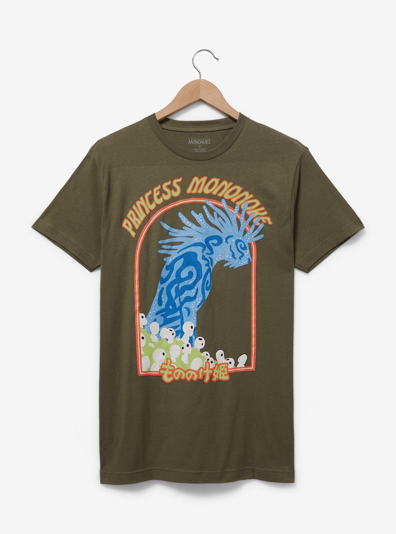Studio Ghibli Princess Mononoke Forest Spirit Portrait T-Shirt - BoxLunch Exclusive, GREEN, hi-res