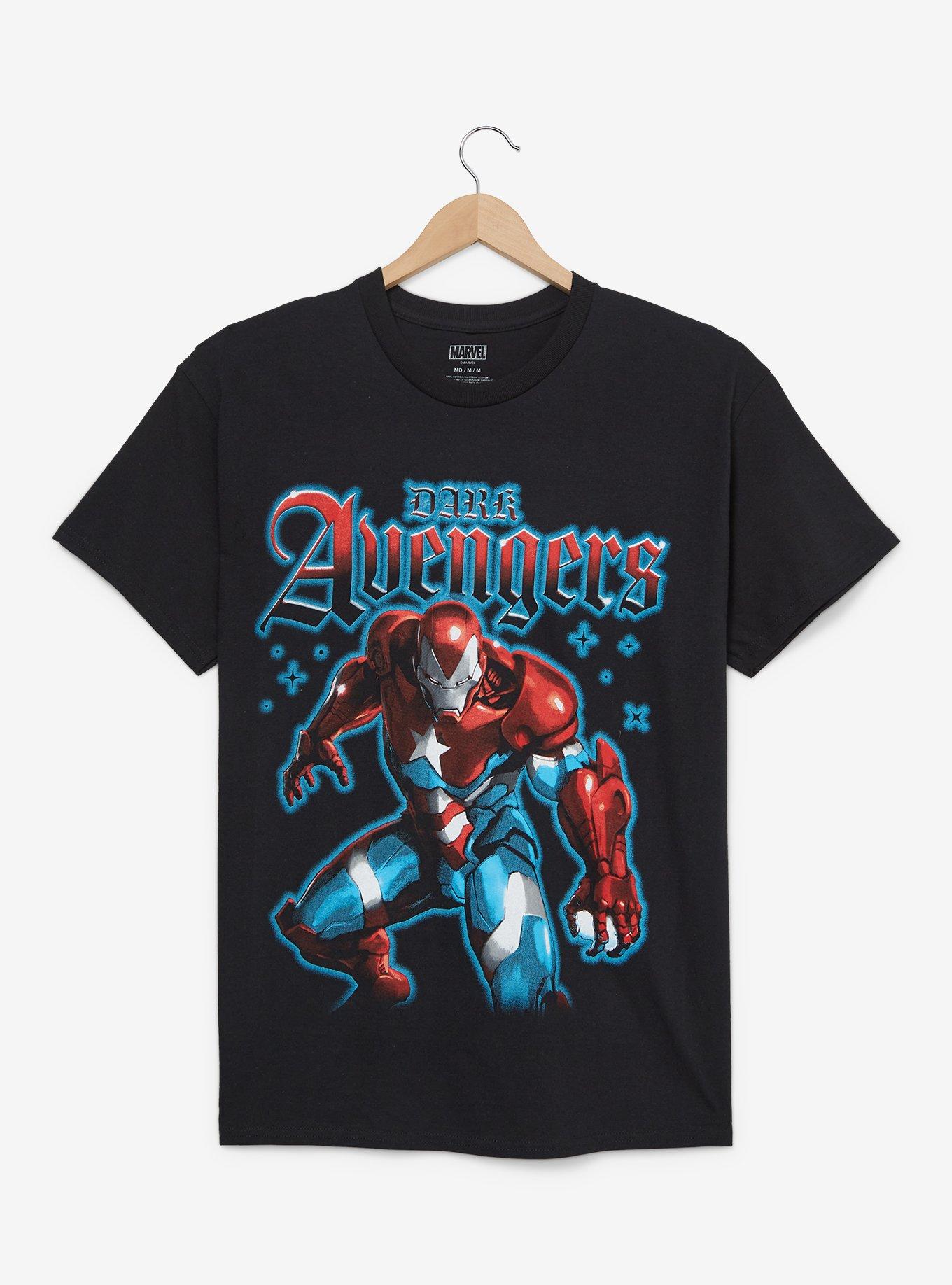 Marvel Dark Avengers Patriot T-Shirt — BoxLunch Exclusive, BLACK, hi-res