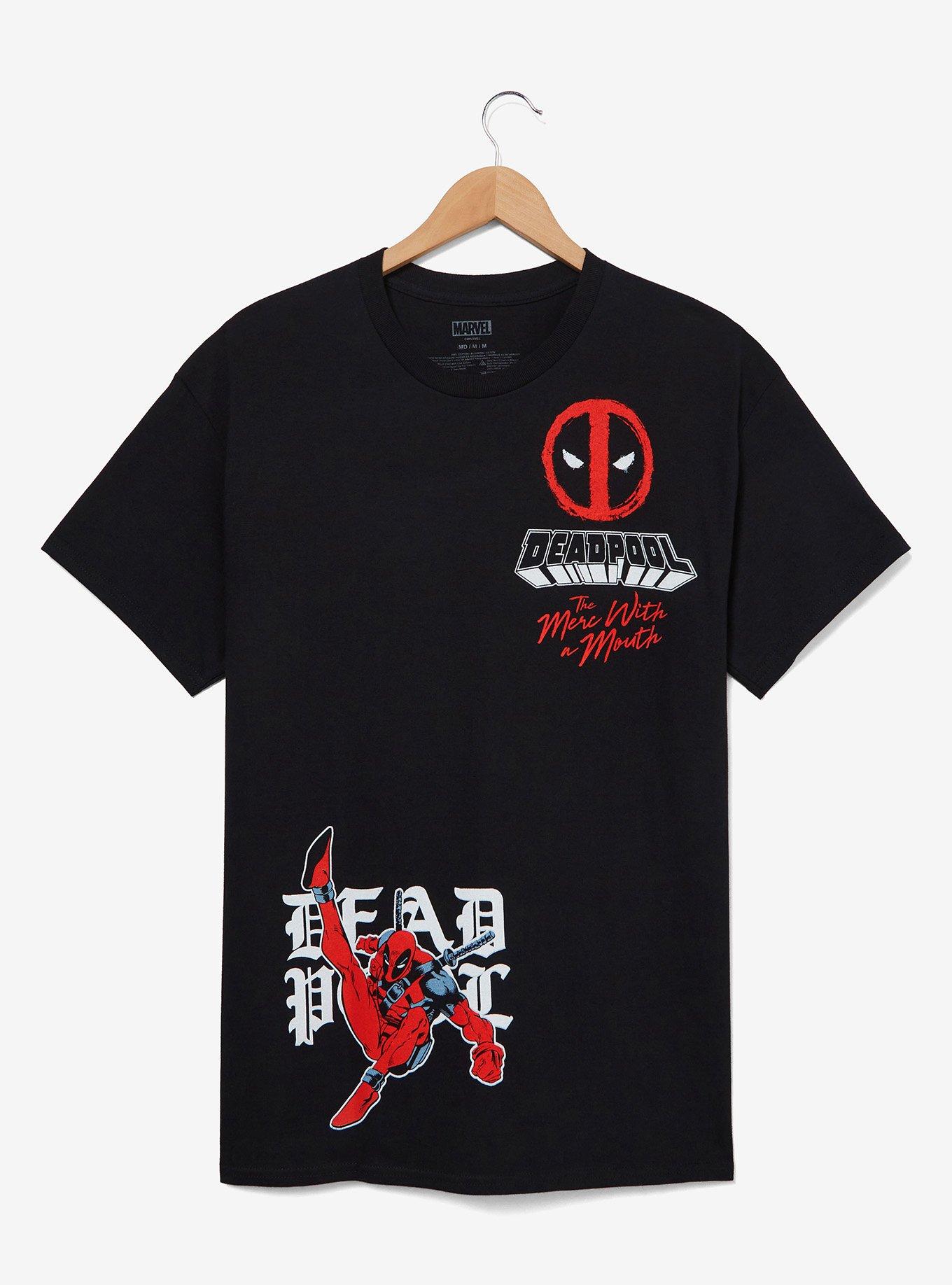 Marvel Deadpool Merc With a Mouth T-Shirt — BoxLunch Exclusive, BLACK, hi-res