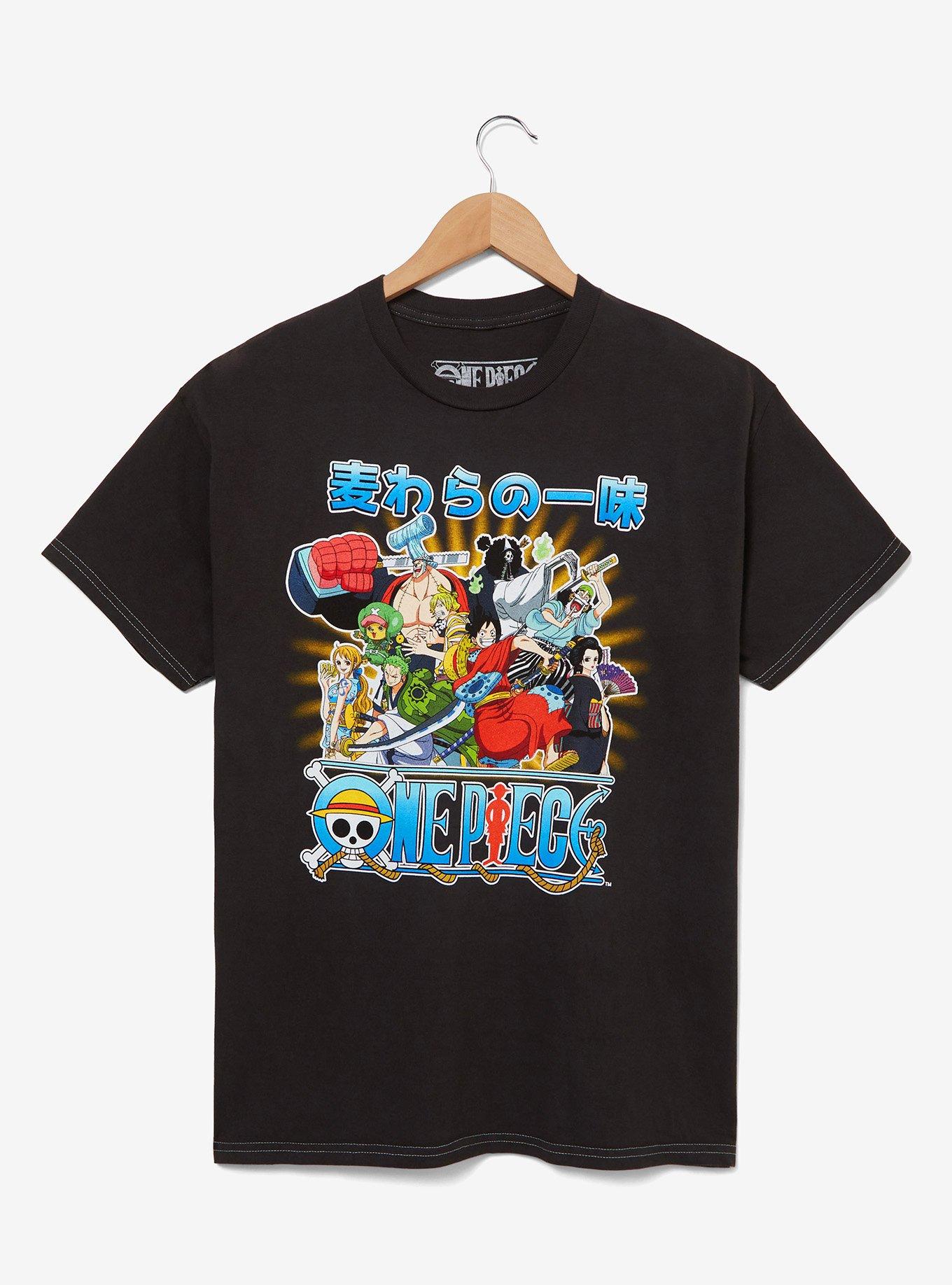 One Piece Straw Hat Crew Group Portrait T-Shirt - BoxLunch Exclusive, , hi-res