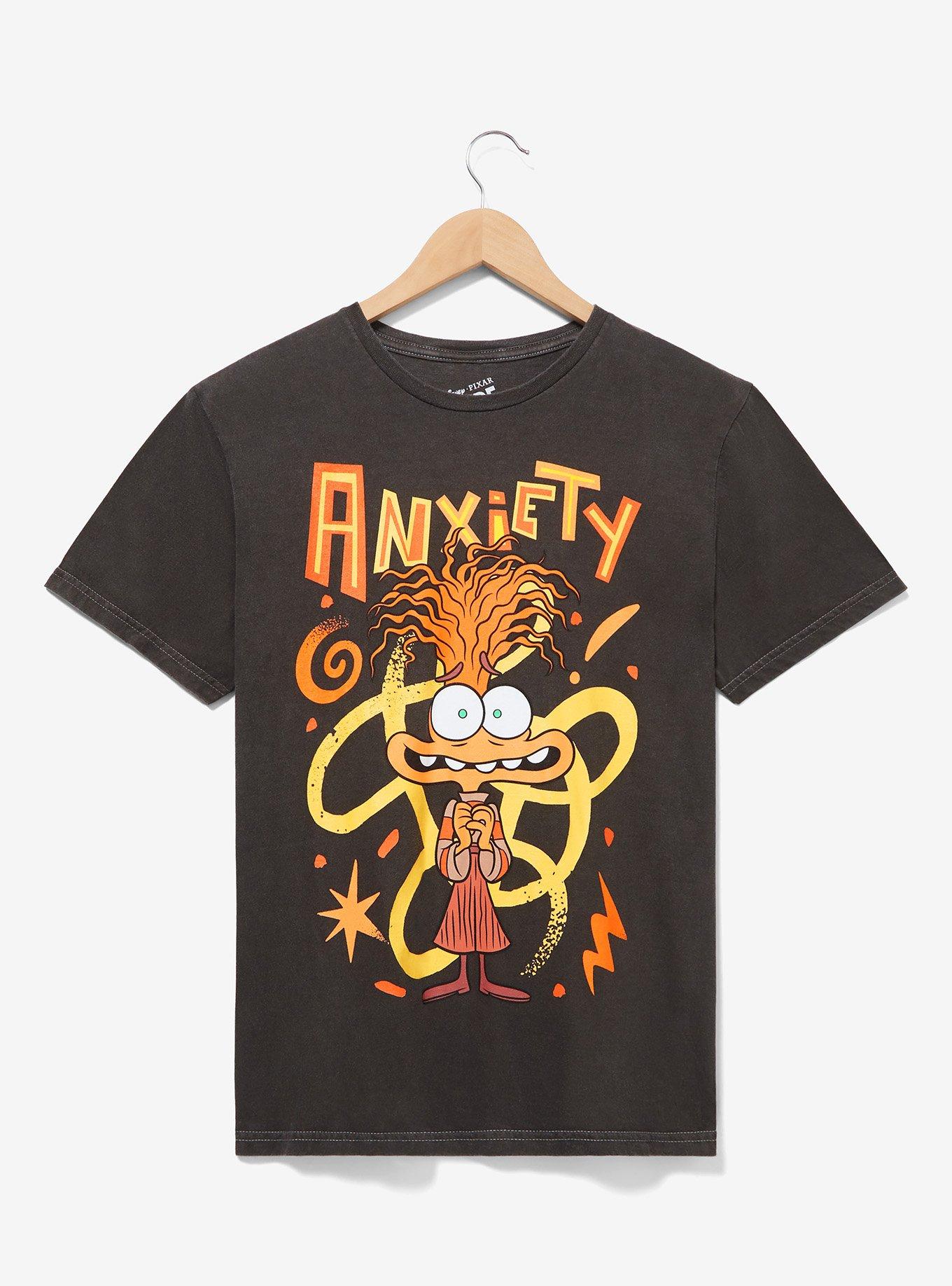 Disney Pixar Inside Out 2 Anxiety Graphic T-Shirt — BoxLunch Exclusive, BLACK, hi-res