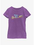 Marvel Avengers Hero Lands Logo Youth Girls T-Shirt, PURPLE BERRY, hi-res