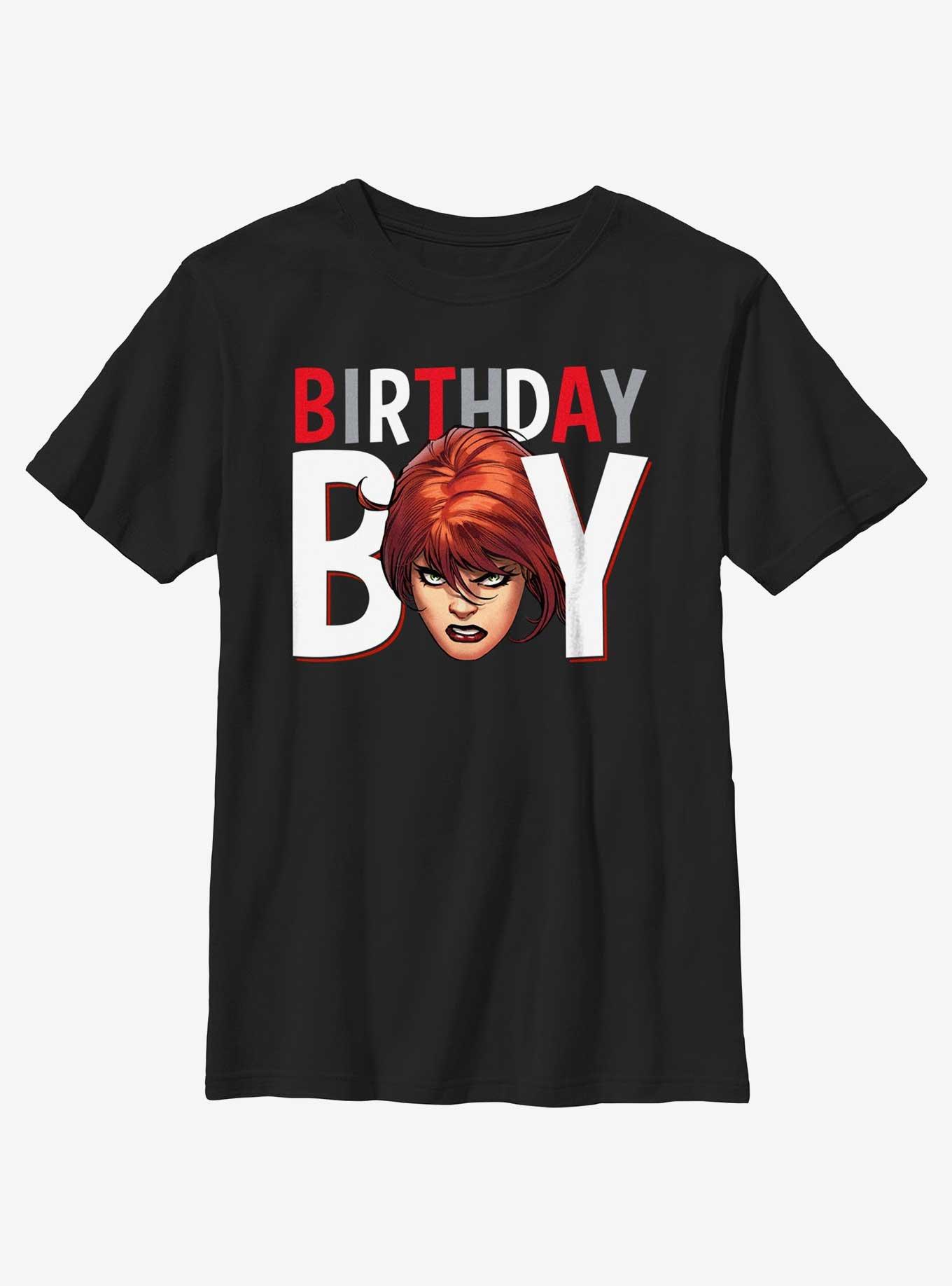 Marvel Avengers Birthday Boy Black Widow Youth T-Shirt, , hi-res