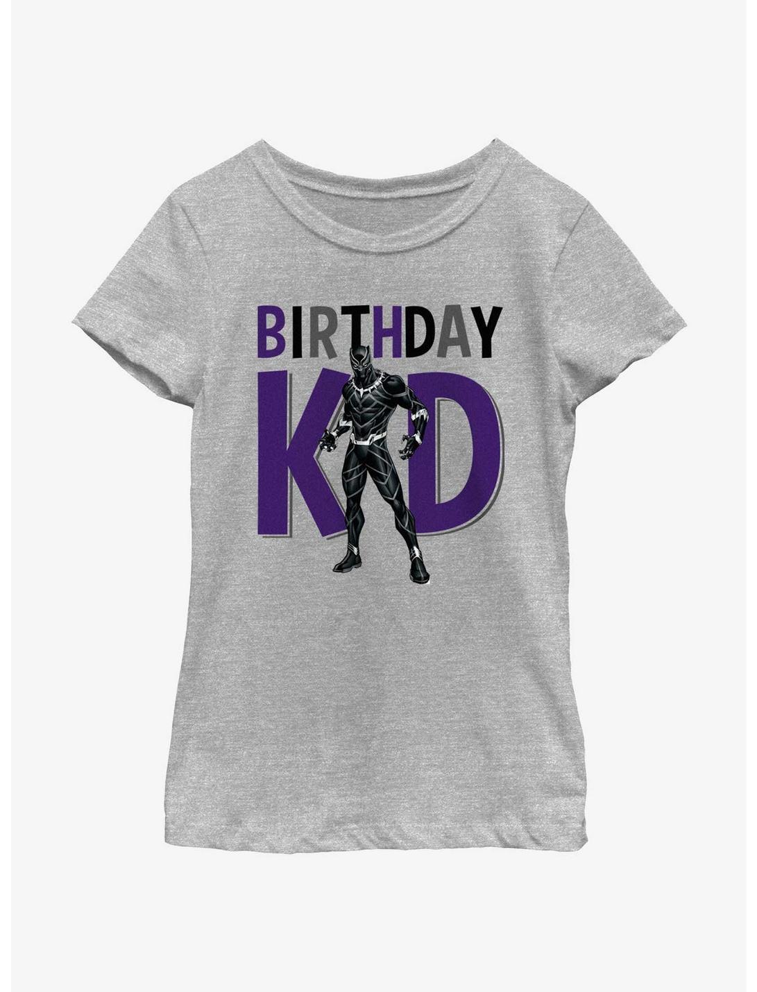 Marvel Avengers Birthday Kid Black Panther Youth Girls T-Shirt, ATH HTR, hi-res