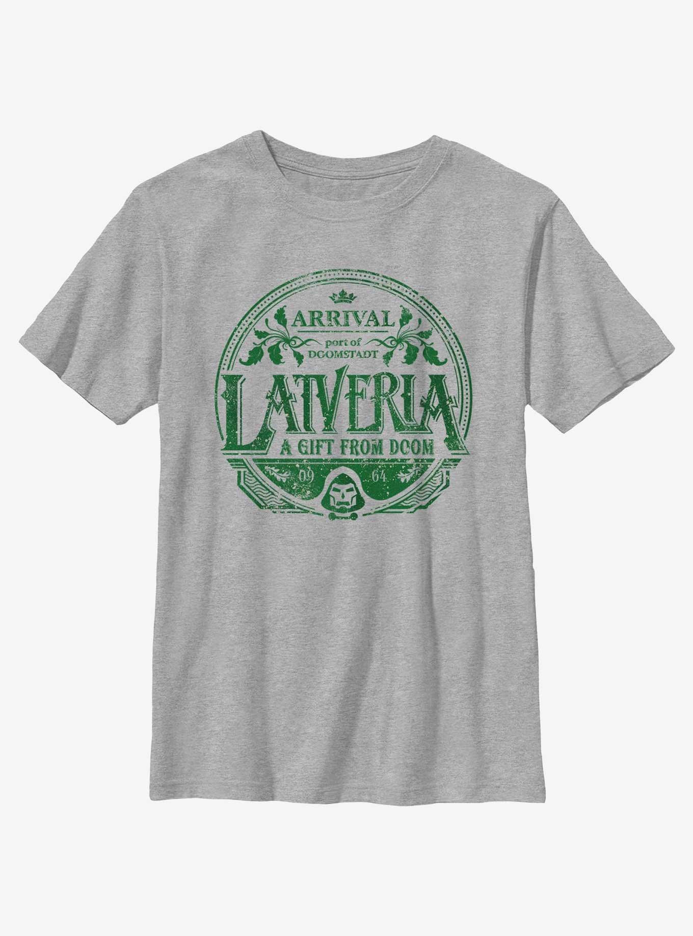 Marvel Avengers Latveria Gift From Doom Youth T-Shirt, ATH HTR, hi-res