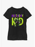 Marvel Avengers Birthday Kid Hulk Youth Girls T-Shirt, BLACK, hi-res