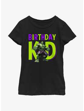 Marvel Avengers Birthday Kid Hulk Youth Girls T-Shirt, , hi-res