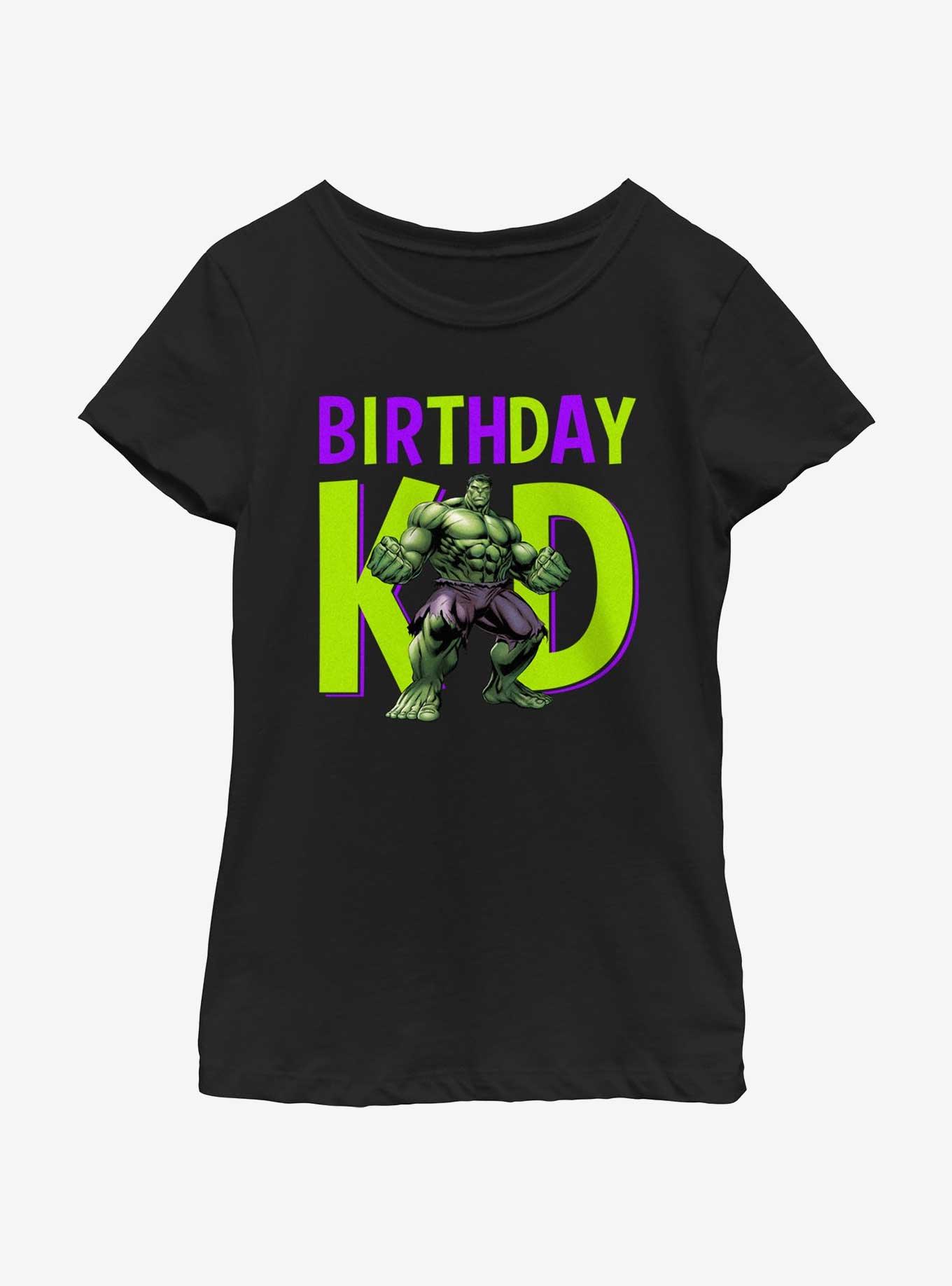 Marvel Avengers Birthday Kid Hulk Youth Girls T-Shirt, , hi-res