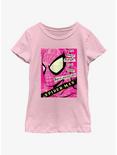 Marvel Spider-Man Power And Responsibility Quote Youth Girls T-Shirt, PINK, hi-res