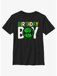 Marvel Avengers Birthday Boy Icon Iron Fist Youth T-Shirt, BLACK, hi-res