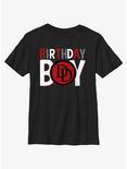Marvel Avengers Birthday Boy Icon Daredevil Youth T-Shirt, BLACK, hi-res
