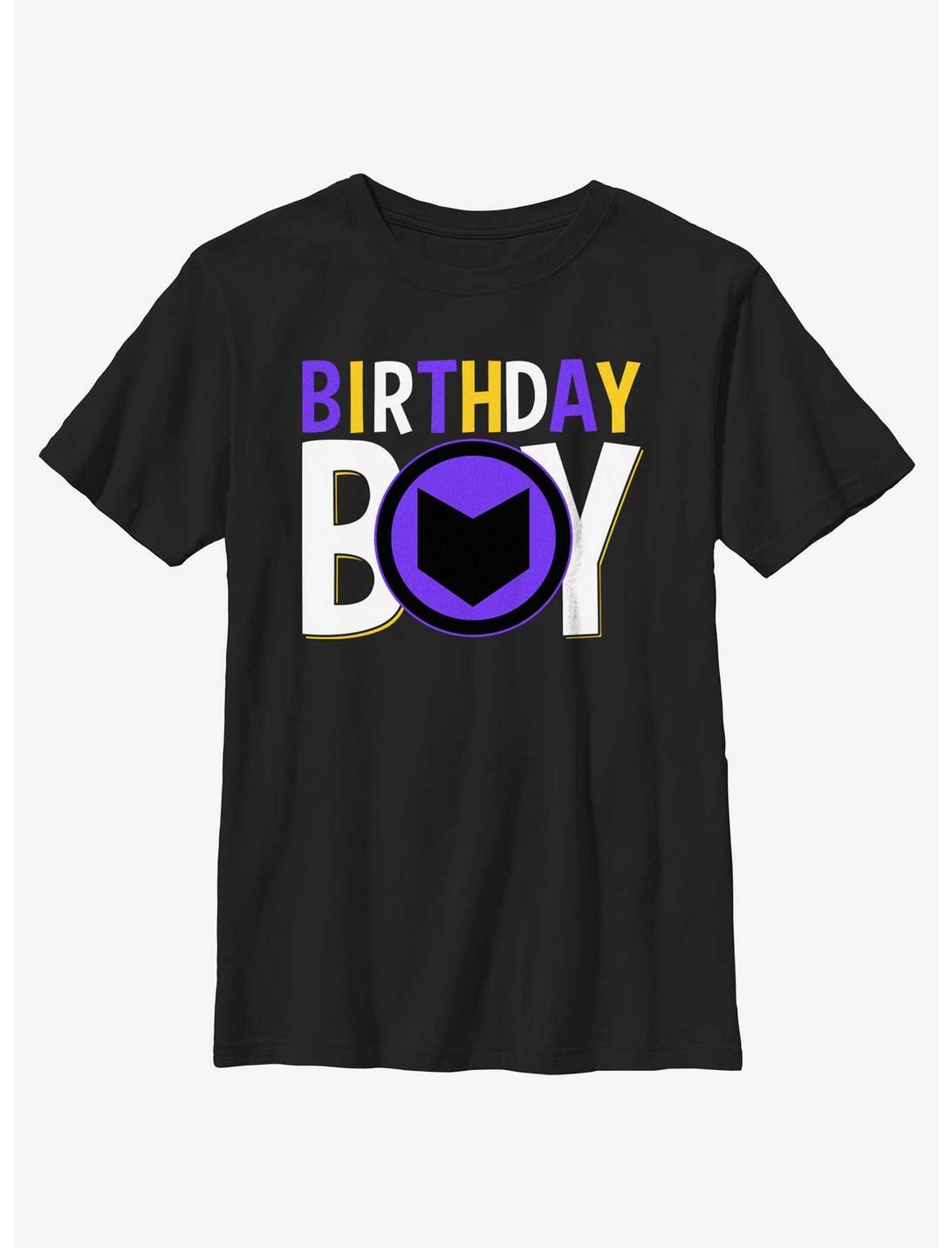 Marvel Avengers Birthday Boy Icon Hawkeye Youth T-Shirt, BLACK, hi-res