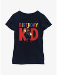 Marvel Avengers Birthday Kid Captain Marvel Youth Girls T-Shirt, NAVY, hi-res