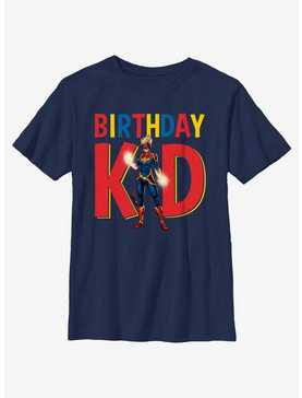 Marvel Avengers Birthday Kid Captain Marvel Youth T-Shirt, , hi-res