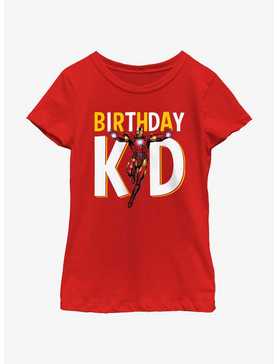 Marvel Avengers Birthday Kid Iron Man Youth Girls T-Shirt, , hi-res