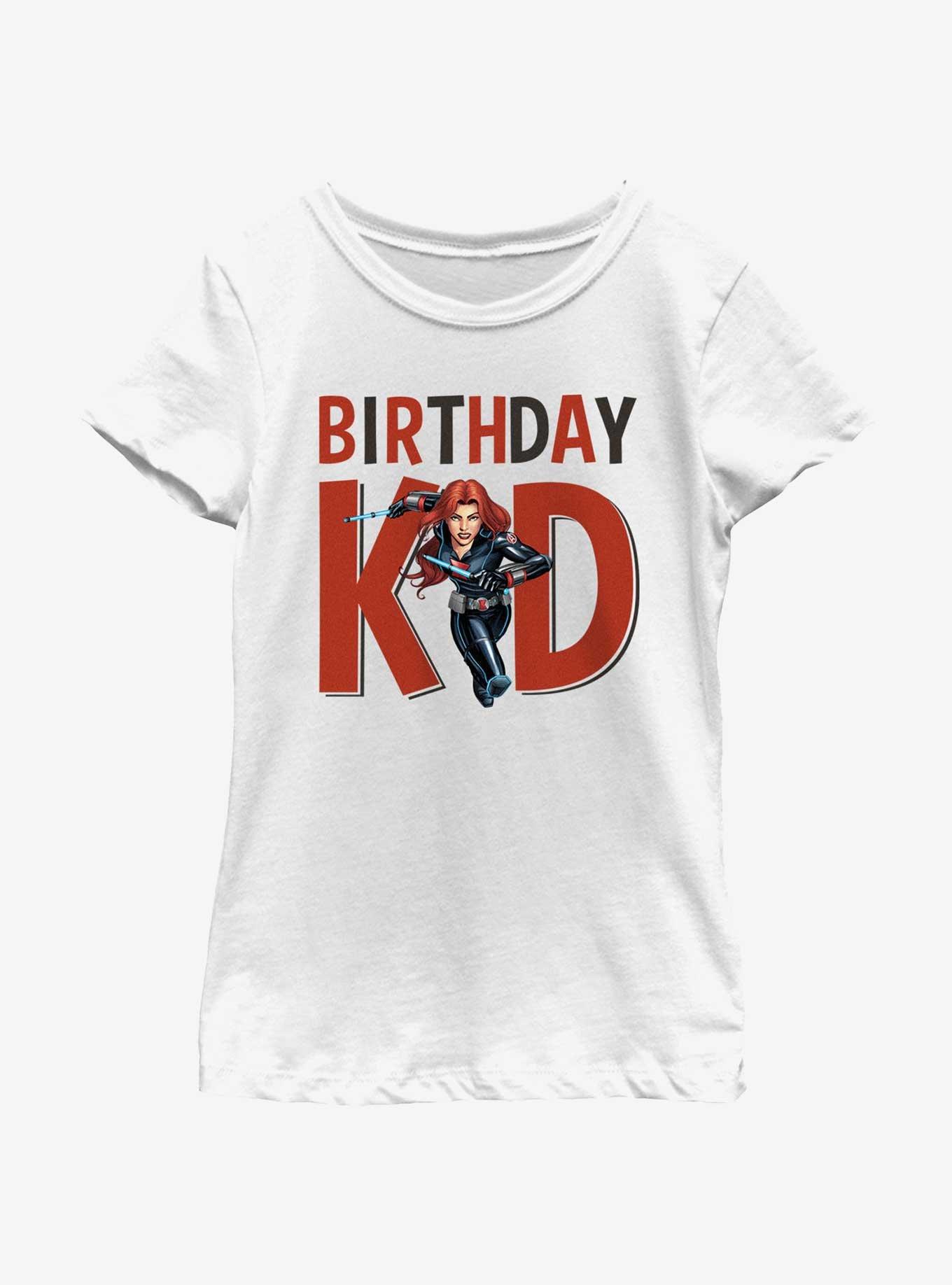 Marvel Avengers Birthday Kid Black Widow Youth Girls T-Shirt, , hi-res