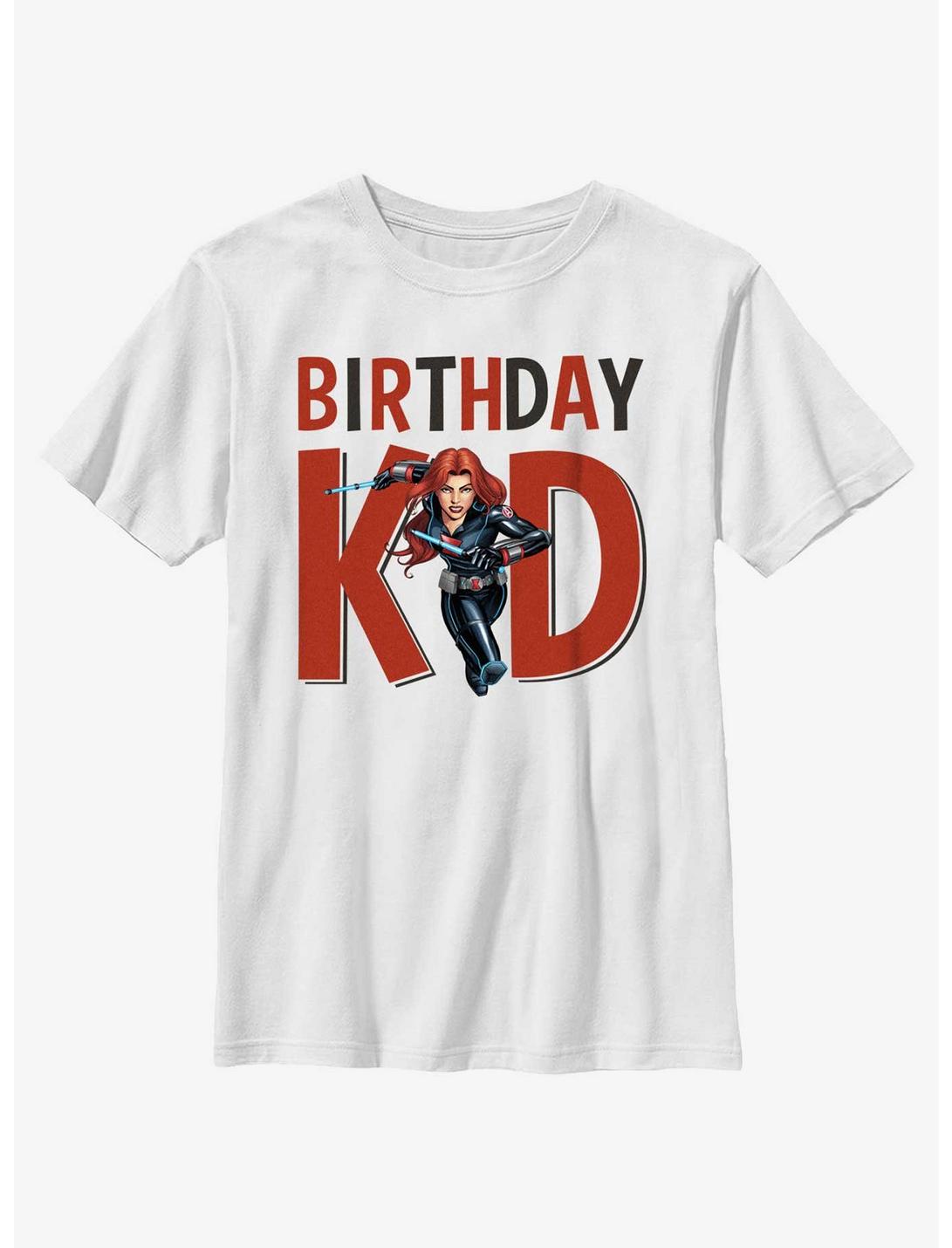 Marvel Avengers Birthday Kid Black Widow Youth T-Shirt, WHITE, hi-res