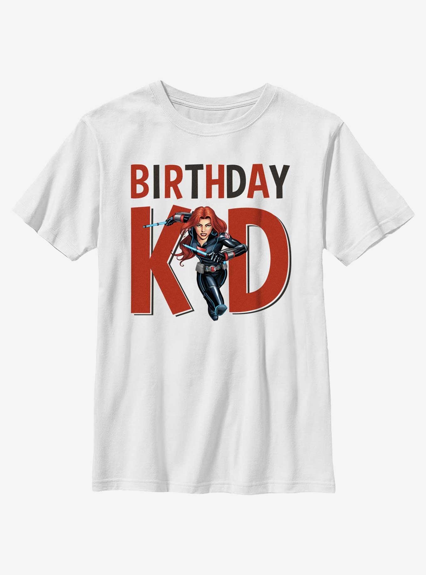Marvel Avengers Birthday Kid Black Widow Youth T-Shirt, , hi-res