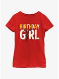 Marvel Avengers Birthday Girl Iron Man Youth Girls T-Shirt, RED, hi-res