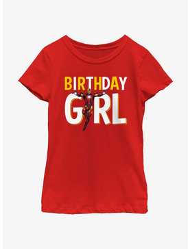 Marvel Avengers Birthday Girl Iron Man Youth Girls T-Shirt, , hi-res