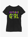 Marvel Avengers Birthday Girl Hulk Youth Girls T-Shirt, BLACK, hi-res
