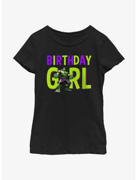 Marvel Avengers Birthday Girl Hulk Youth Girls T-Shirt, , hi-res