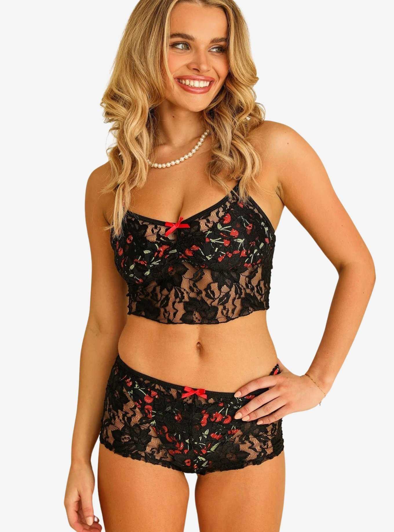 Dippin' Daisy's Campbell See Through Lace Cover-Up Shorts Black, , hi-res