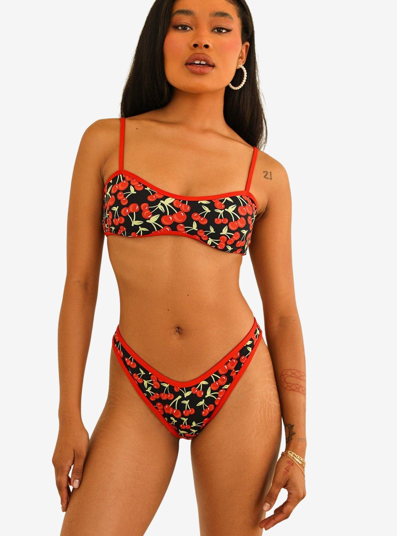 Dippin' Daisy's Blair Adjustable Straps Swim Top Cherise, MULTI, hi-res