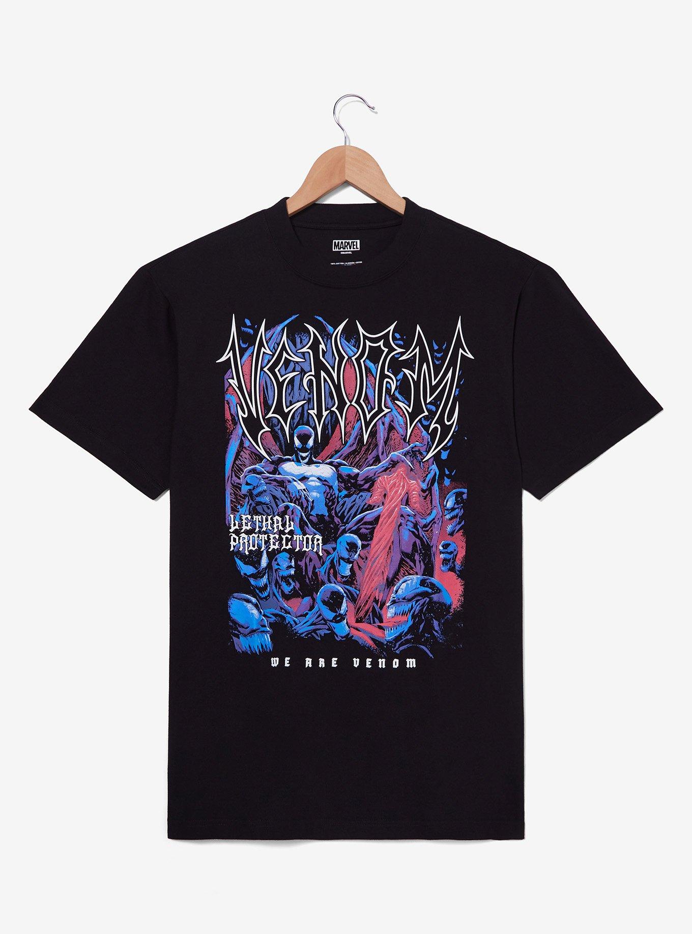 Marvel Venom Throne T-Shirt - BoxLunch Exclusive, BLACK, hi-res