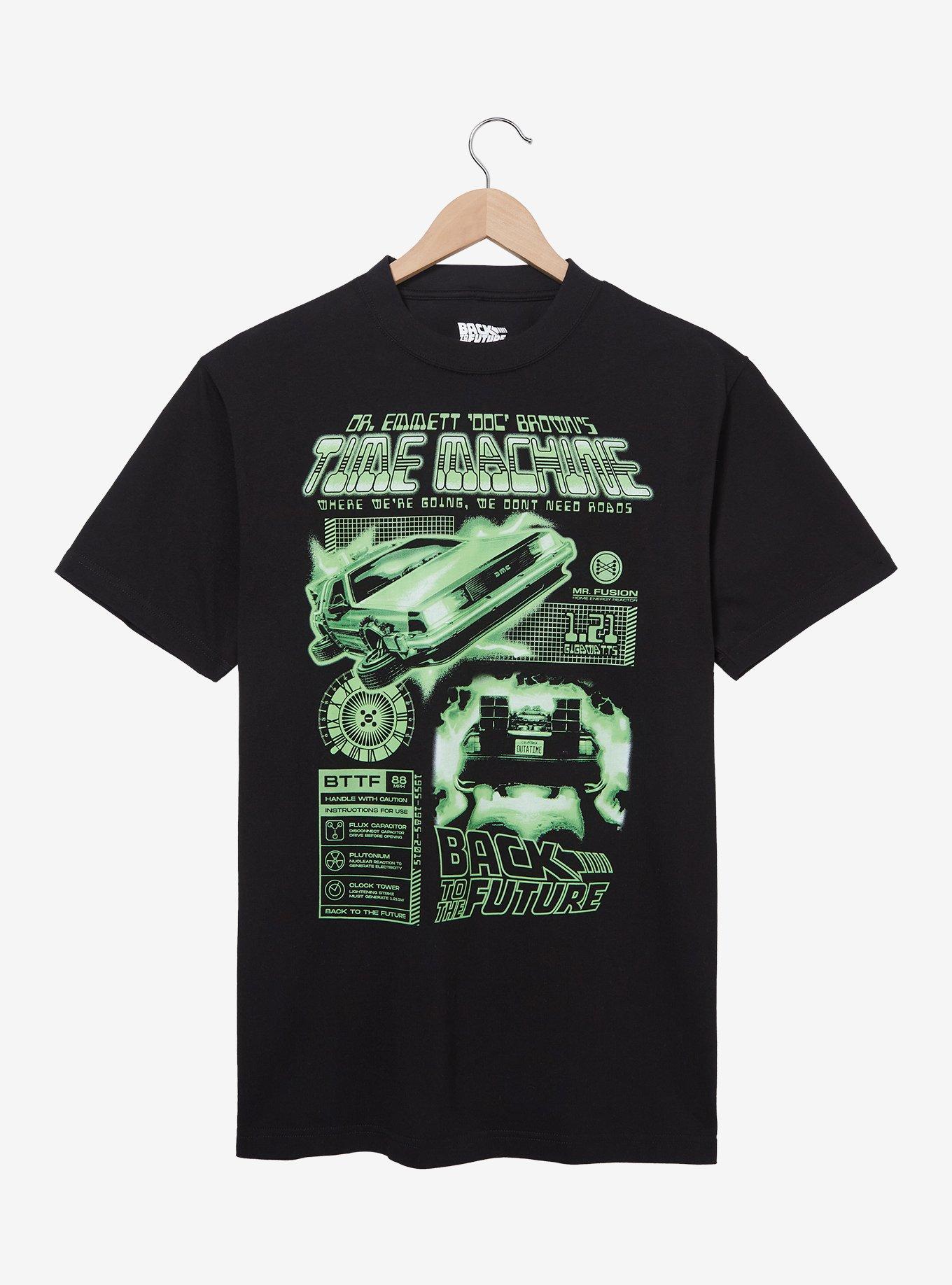 Back to the Future Time Machine Graphic T-Shirt — BoxLunch Exclusive, , hi-res