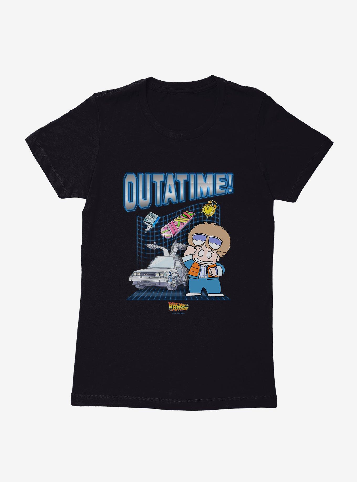 Back To The Future Anime Outatime! Womens T-Shirt, , hi-res